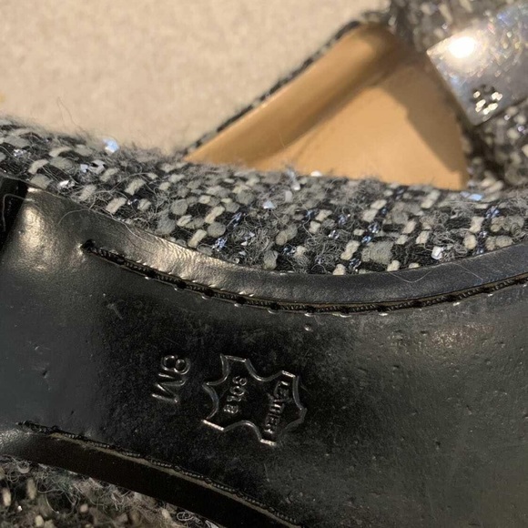 Tory Burch ballorina shoes blue tweed style - Picture 3 of 3